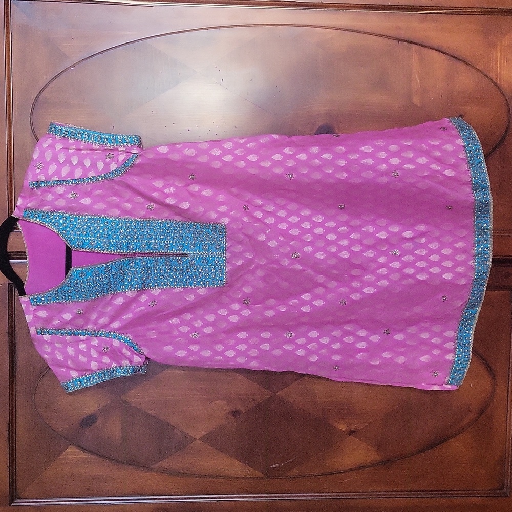 Beautiful hand made Indian blouse or dress Shiney